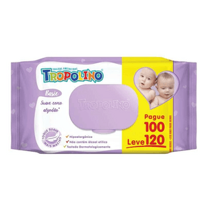 Produto Toalhas umedecidas 120 unidades tropolina foto 1