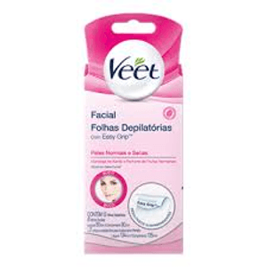 Produto Veet cera fria facial para pele normal com 12 folha foto 1